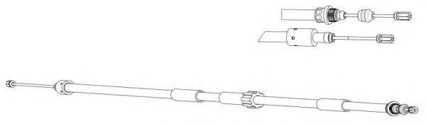 KAWE CT02157 Трос, стояночная тормозная система