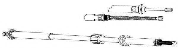 Трос, стояночная тормозная система KAWE FA02178
