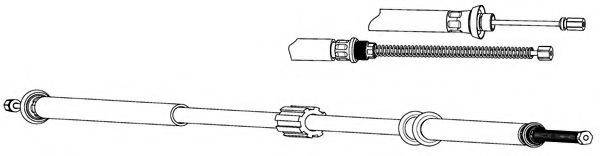 Трос, стояночная тормозная система KAWE FA02179