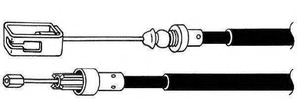 KAWE FA02198 Трос, стояночная тормозная система