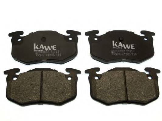 KAWE 810002 Комплект тормозных колодок, дисковый тормоз