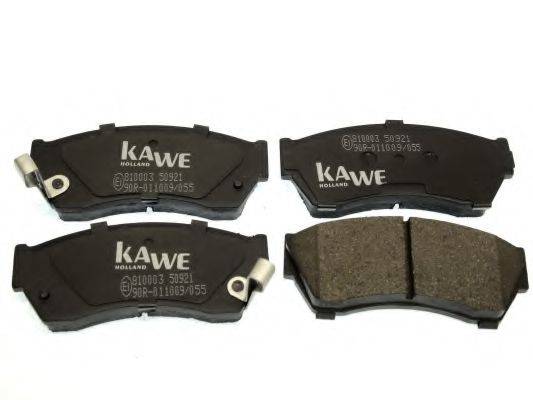 Комплект гальмівних колодок, дискове гальмо KAWE 810003