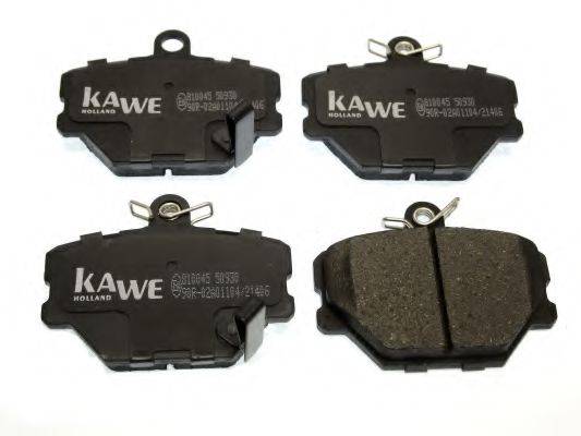 Комплект гальмівних колодок, дискове гальмо KAWE 810045