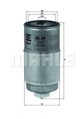 MAHLE ORIGINAL KC69 Топливный фильтр
