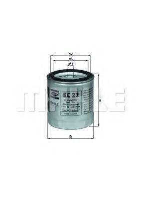 MAHLE ORIGINAL KC22 Топливный фильтр