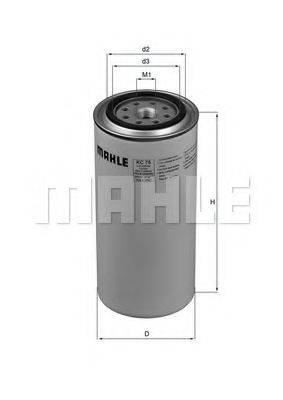MAHLE ORIGINAL KC75 Топливный фильтр