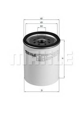 MAHLE ORIGINAL KC384D Топливный фильтр