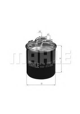 MAHLE ORIGINAL KL723D Топливный фильтр