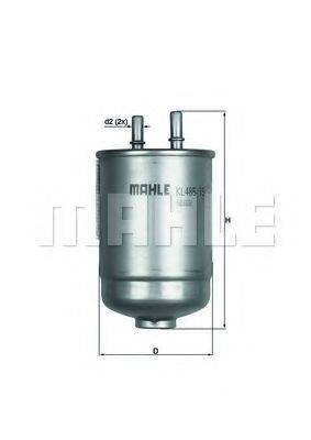 Паливний фільтр MAHLE ORIGINAL KL 485/15D
