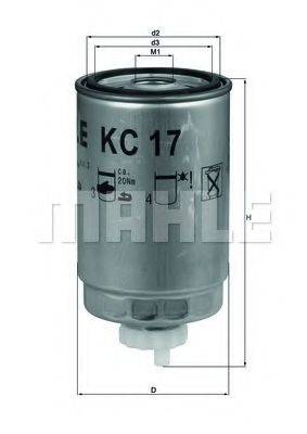 MAHLE ORIGINAL KC17D Топливный фильтр