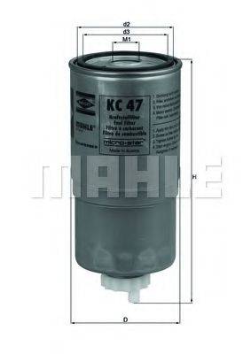 MAHLE ORIGINAL KC47 Топливный фильтр
