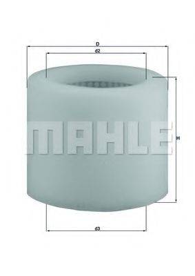 Воздушный фильтр MAHLE ORIGINAL LX 123