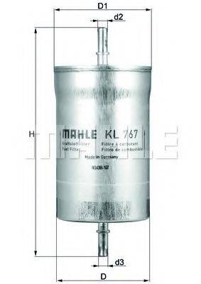 MAHLE ORIGINAL KL767 Топливный фильтр