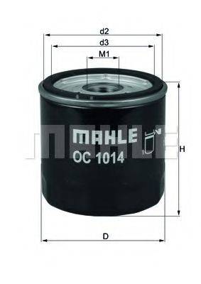 Масляний фільтр MAHLE ORIGINAL OC 1014