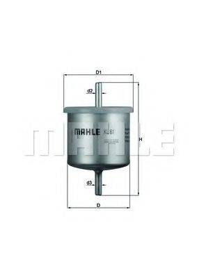 MAHLE ORIGINAL KL61 Топливный фильтр