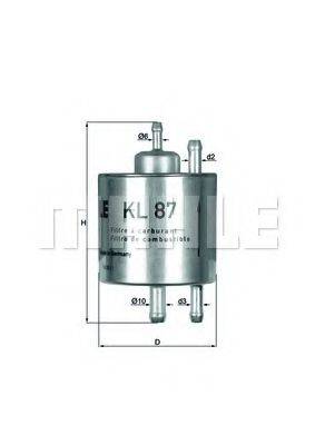 MAHLE ORIGINAL KL87 Топливный фильтр