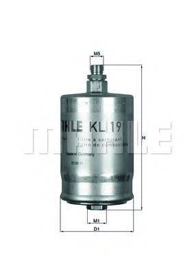 Паливний фільтр MAHLE ORIGINAL KL 19
