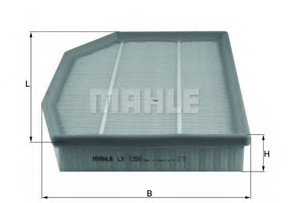 MAHLE ORIGINAL LX1250 Воздушный фильтр