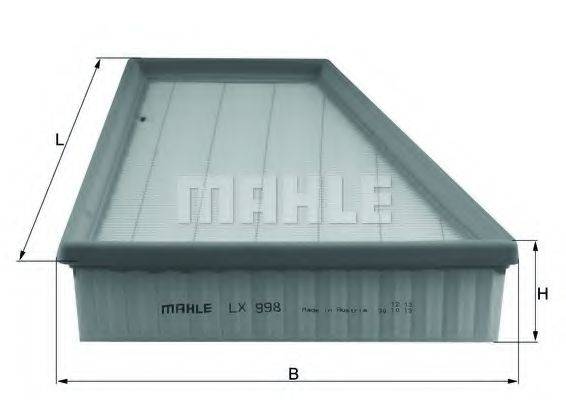 MAHLE ORIGINAL LX998 Воздушный фильтр