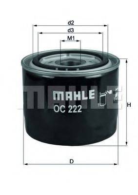MAHLE ORIGINAL OC222 Масляный фильтр