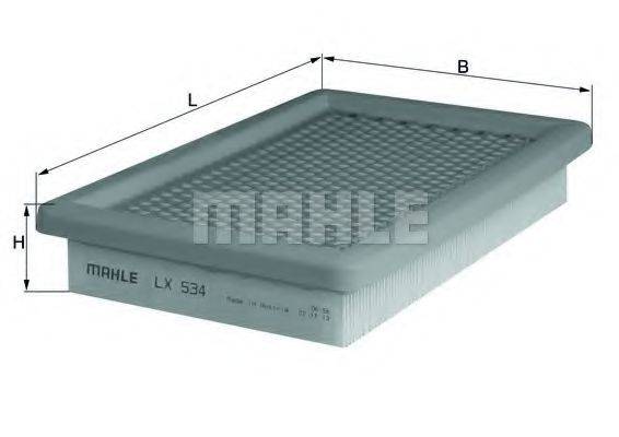 MAHLE ORIGINAL LX534 Воздушный фильтр