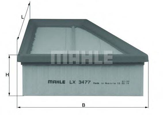 MAHLE ORIGINAL LX3477 Воздушный фильтр