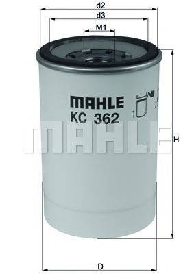 MAHLE ORIGINAL KC362D Топливный фильтр