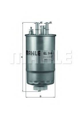 MAHLE ORIGINAL KL566 Топливный фильтр