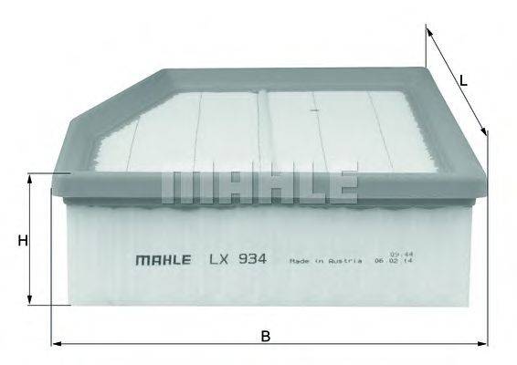 MAHLE ORIGINAL LX934 Воздушный фильтр