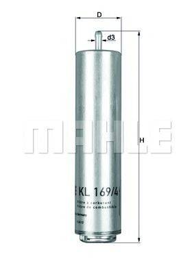 MAHLE ORIGINAL KL1694D Топливный фильтр