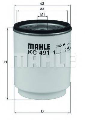 MAHLE ORIGINAL KC491D Паливний фільтр