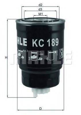 MAHLE ORIGINAL KC189 Топливный фильтр