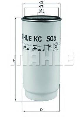 Паливний фільтр MAHLE ORIGINAL KC 505D