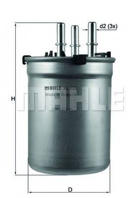 MAHLE ORIGINAL KL838 Топливный фильтр