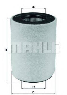 MAHLE ORIGINAL LX1792 Воздушный фильтр
