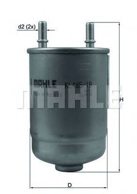 MAHLE ORIGINAL KL48519D Топливный фильтр