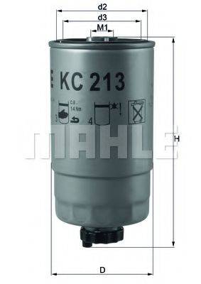 MAHLE ORIGINAL KC213 Топливный фильтр