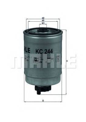 MAHLE ORIGINAL KC244 Топливный фильтр