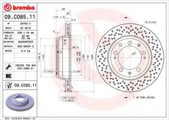Тормозной диск BRECO BV 9012