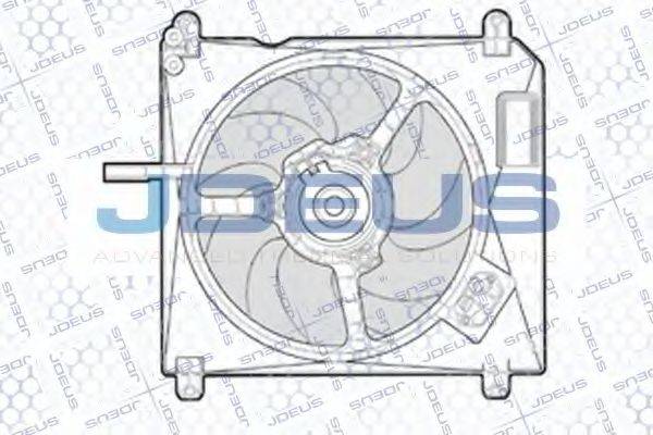 JDEUS EV805400 Вентилятор, охлаждение двигателя