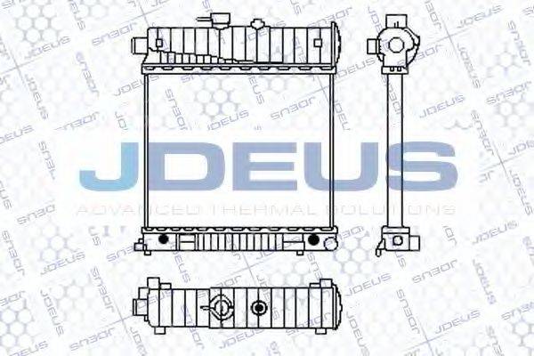 JDEUS 017B19 Радиатор, охлаждение двигателя