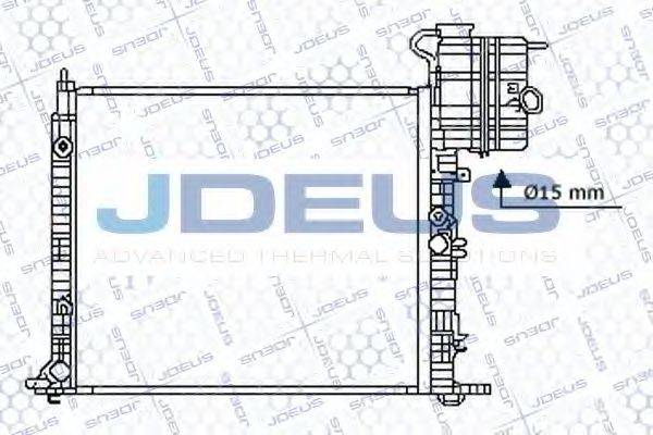 JDEUS 017B25 Радиатор, охлаждение двигателя