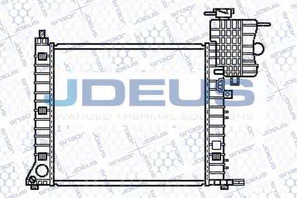 JDEUS 017M38 Радиатор, охлаждение двигателя