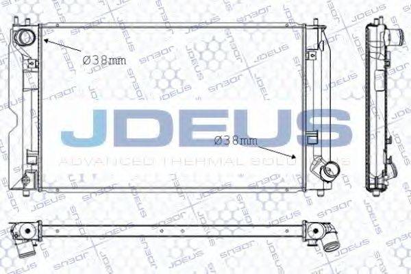 JDEUS RA0280150 Радіатор, охолодження двигуна