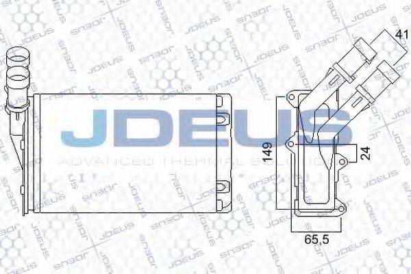 Теплообмінник, опалення салону JDEUS 207M12
