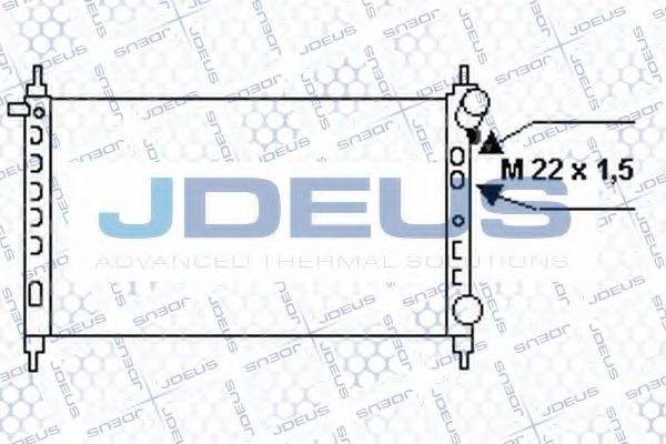 JDEUS 020M44 Радиатор, охлаждение двигателя