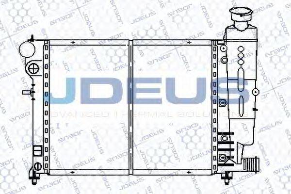 JDEUS 021E18 Радиатор, охлаждение двигателя