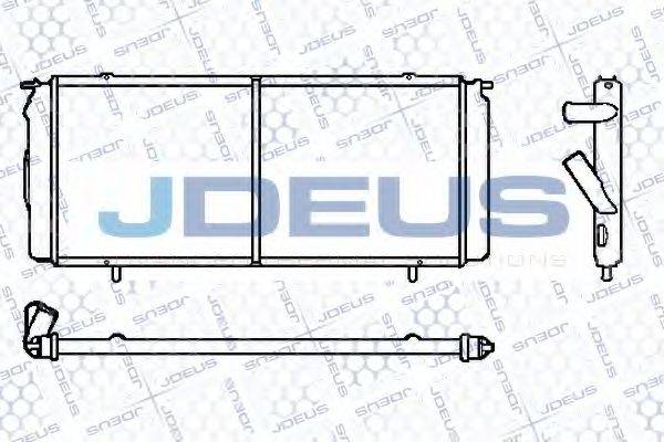 JDEUS 023V54 Радиатор, охлаждение двигателя