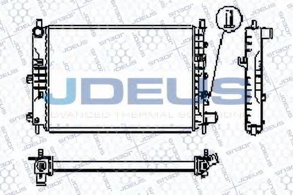 Радіатор, охолодження двигуна JDEUS RA0120561