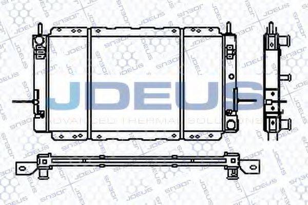 Радіатор, охолодження двигуна JDEUS RA0120591